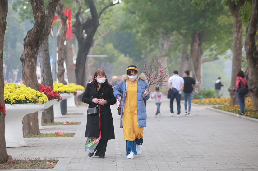 Sắc xuân sớm với người dân Thủ đô Sắc xuân sớm với người dân Thủ đô