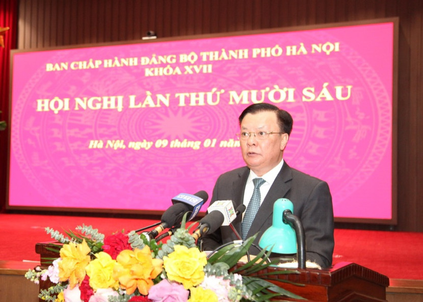 Bí thư Thành ủy Đinh Tiến Dũng phát biểu khai mạc hội nghị Bí thư Thành ủy Đinh Tiến Dũng phát biểu khai mạc hội nghị