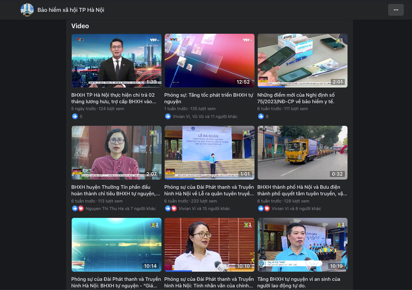 Fanpage đăng tải đa dạng các nội dung từ bài viết, hình ảnh đến video