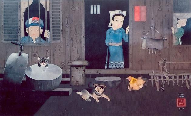 Lê Trọng Nghĩa (Bình Định) – Chuỗi mộng. Gỗ – sắt. 180x96x60. 2020. Giải Nhì