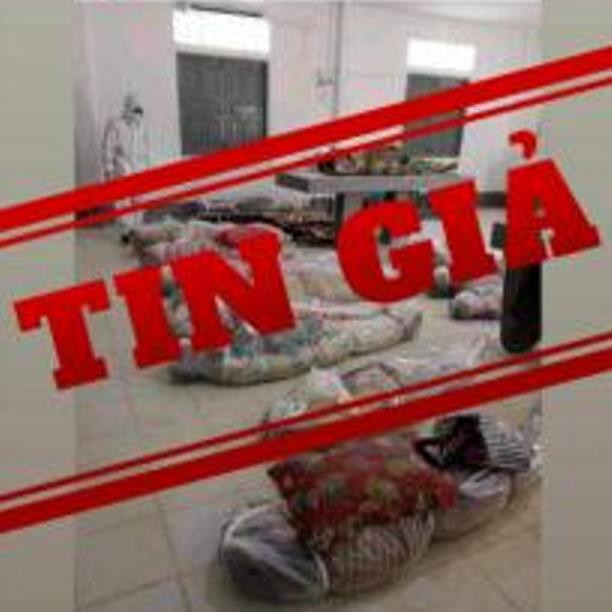 Hình ảnh được chia sẻ là tin giả, không phải xảy ra tại TP HCM