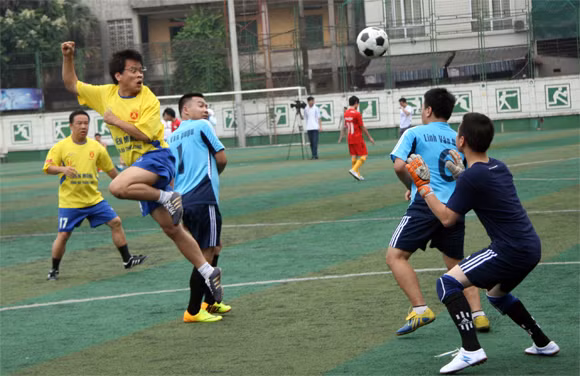 Khai mạc Giải bóng đá Hội khỏe Hội Nhà báo TP Hà Nội 2014 ảnh 6
