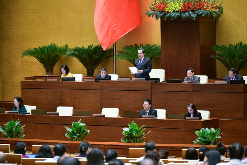 Chủ tịch Quốc hội Trần Thanh Mẫn điều hành phiên chất vấn