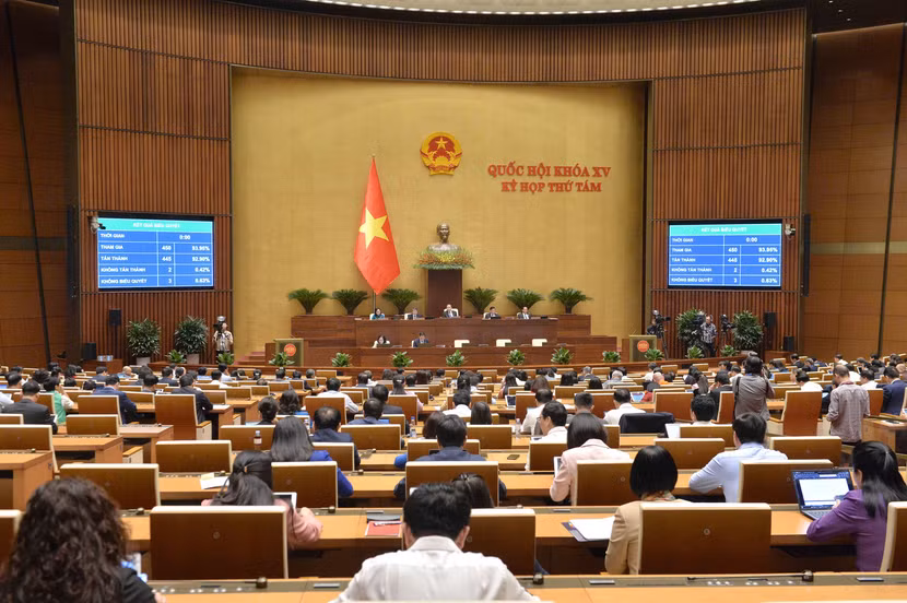 Quốc hội biểu quyết thông qua luật chiều 29-11 Quốc hội biểu quyết thông qua luật chiều 29-11