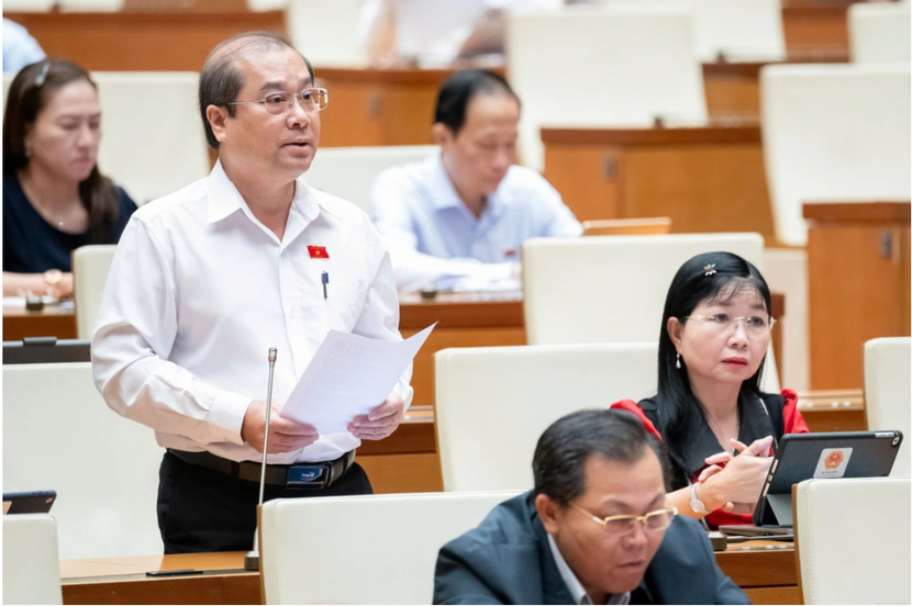 ĐBQH Trình Lam Sinh phát biểu thảo luận ĐBQH Trình Lam Sinh phát biểu thảo luận