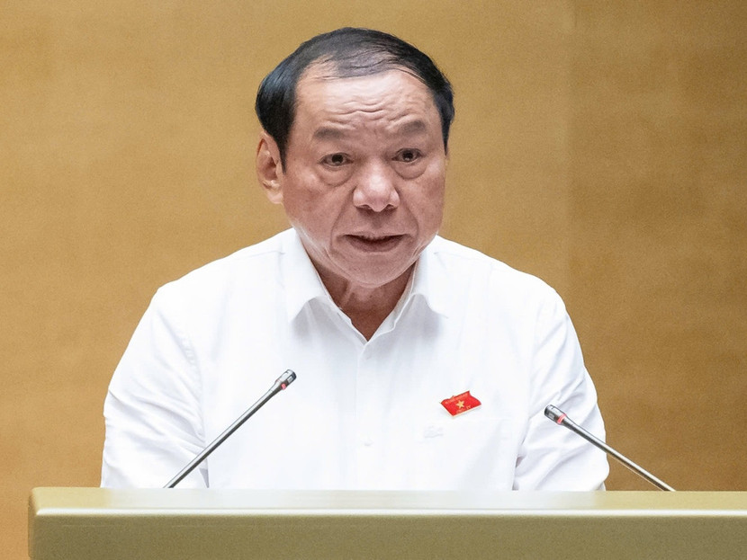 Bộ trưởng VH-TT&DL Nguyễn Văn Hùng báo cáo trước Quốc hội Bộ trưởng VH-TT&DL Nguyễn Văn Hùng báo cáo trước Quốc hội