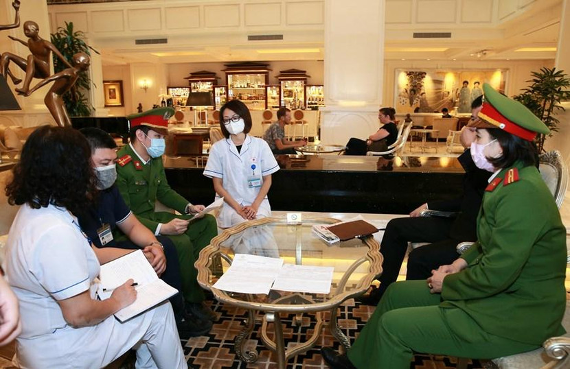 Lực lượng công an đóng góp mọt phần quan trọng trong công tác phòng, chống dịch bệnh Covid-19