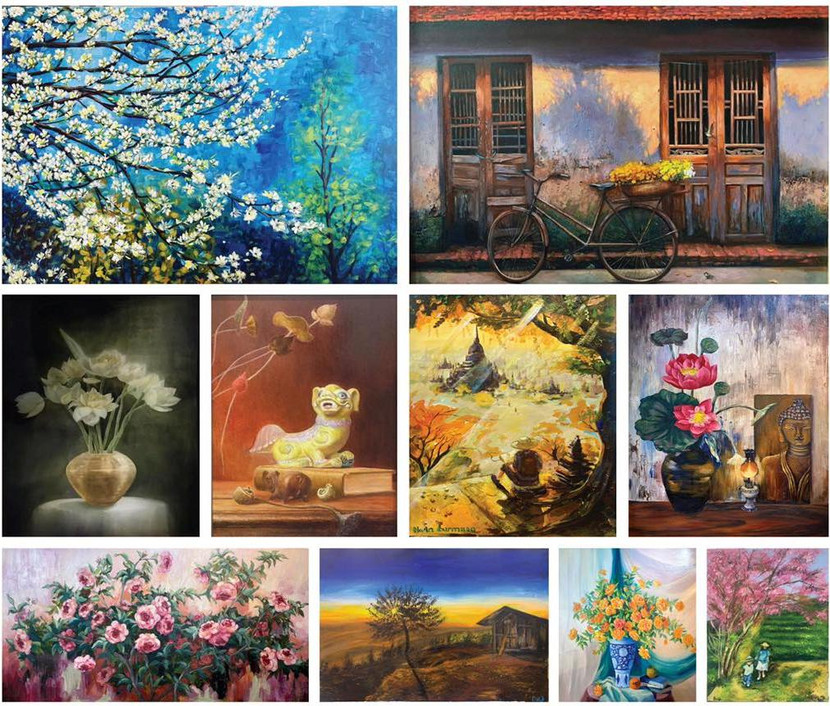 Các tác phẩm sẽ trưng bày tại triển lãm "Gặp gỡ tháng 3"