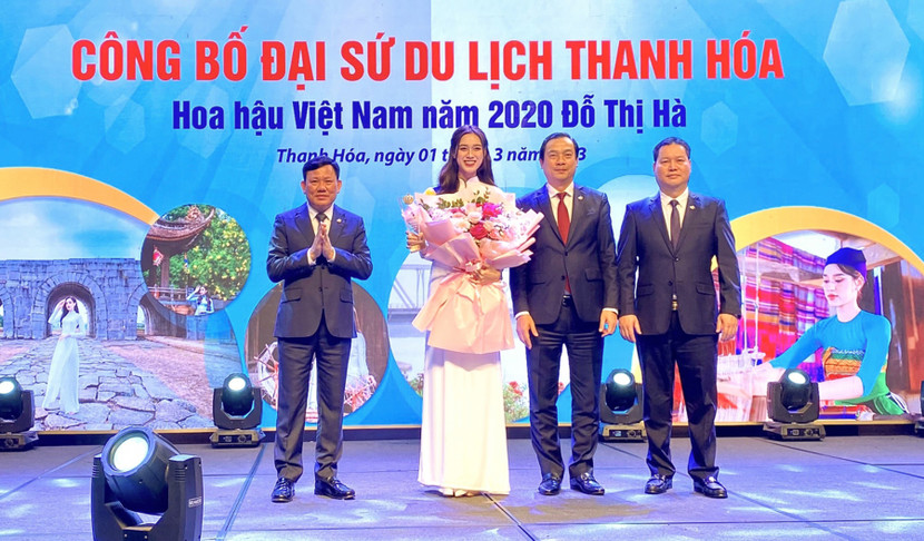 Hoa hậu Đỗ Thị Hà chính thức đảm nhận vai trò đại sứ du lịch Thanh Hóa (nhiệm kỳ 2022-2024). Hoa hậu Đỗ Thị Hà chính thức đảm nhận vai trò đại sứ du lịch Thanh Hóa (nhiệm kỳ 2022-2024).