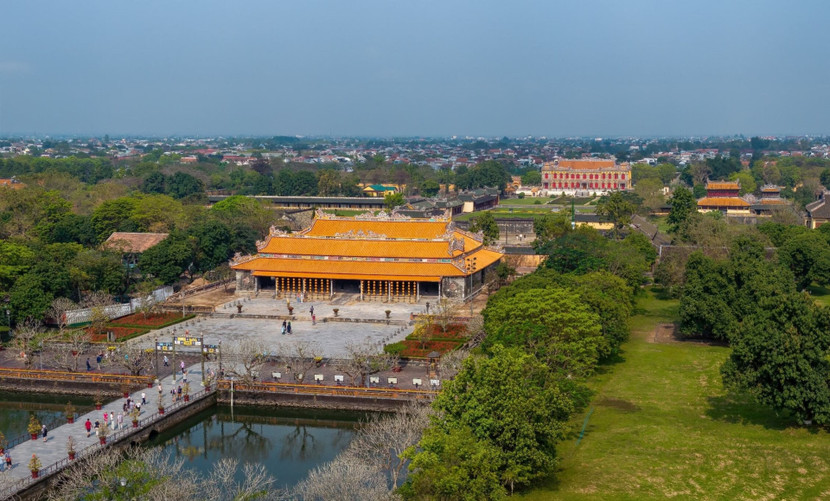 Điện Thái Hòa nhìn từ trên cao