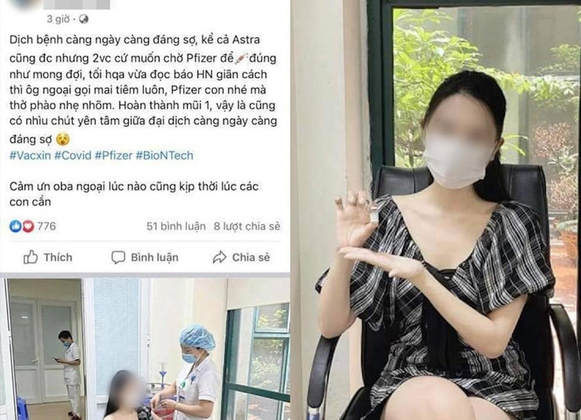 Thanh tra Bộ Y tế có công văn chuyển Bộ TT&amp;TT đề nghị xử lý vụ "hoa khôi" khoe tiêm vaccine không cần đăng ký