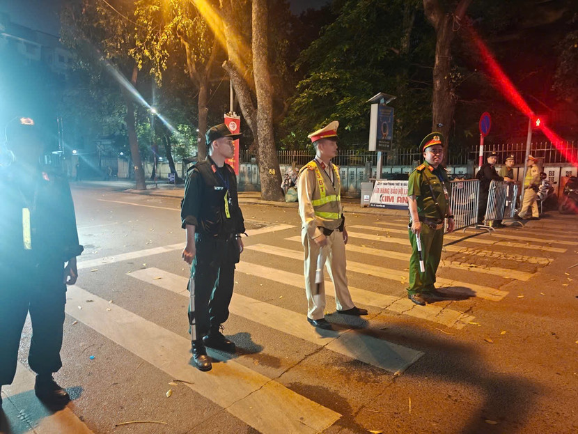 Chốt trực vòng ngoài Công viên Thống Nhất của CATP Hà Nội