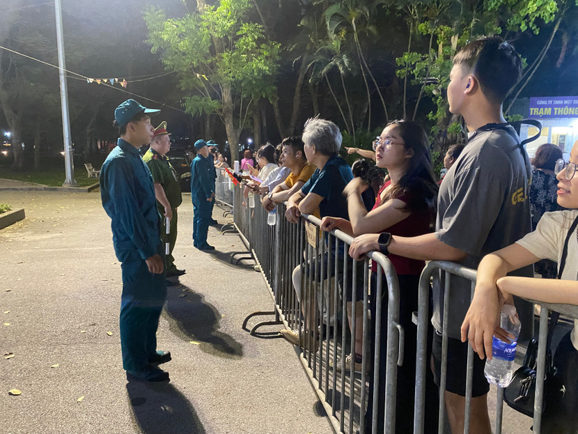 Chốt đảm bảo an ninh, an toàn tại trận địa bắn pháo hoa