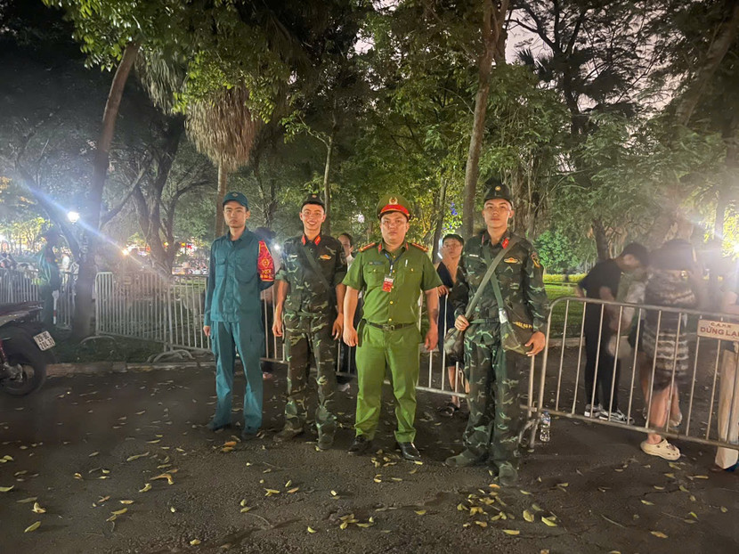 Các lực lượng phối hợp đảm bảo ANTT chặt chẽ theo các phương án định sẵn