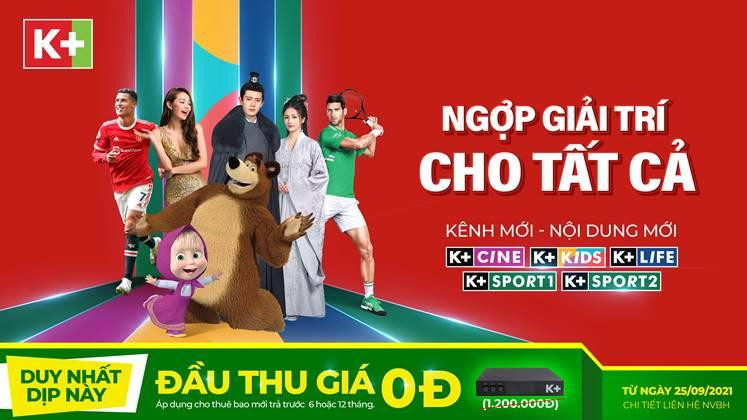 K+ cấu trúc lại các kênh để phục vụ thêm nhiều đối tượng khán giả