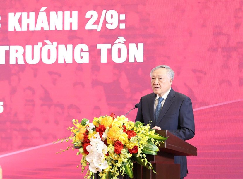 Phó Thủ tướng Thường trực Chính phủ Nguyễn Hòa Bình phát biểu