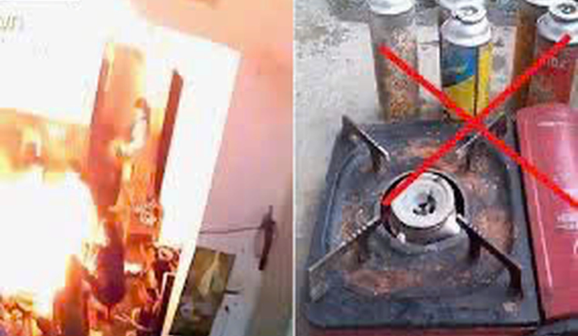 Cảnh báo nguy hiểm khi dùng bình ga mini (Ảnh minh họa) Cảnh báo nguy hiểm khi dùng bình ga mini (Ảnh minh họa)