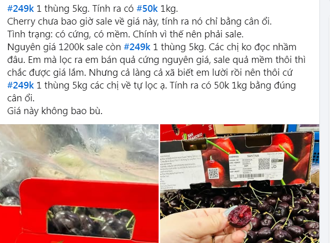 Giá cherry rẻ chưa từng có ảnh 1