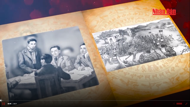 Cảnh trong phim “Việt Nam-Thời đại Hồ Chí Minh: Biên niên sử truyền hình.” (Ảnh chụp màn hình)
