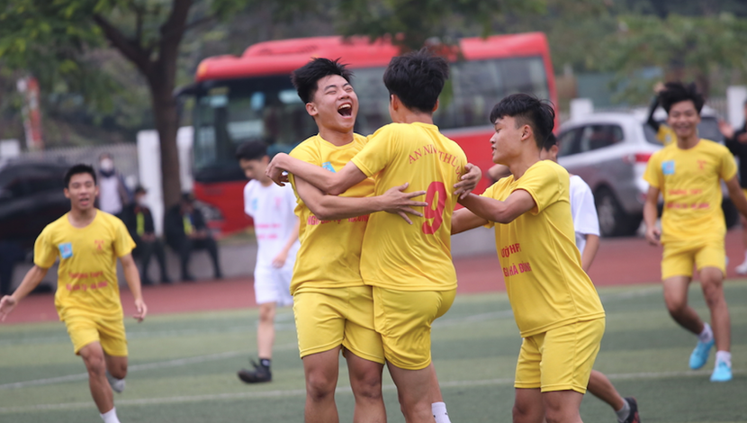 THPT Ngô Gia Tự (Hà Đông) đã có 6 điểm tại giải (Ảnh: Thuần Thư)