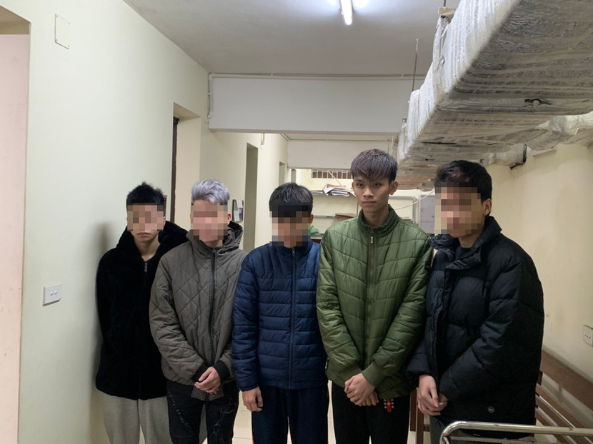 Nhóm đối tượng bị bắt giữ