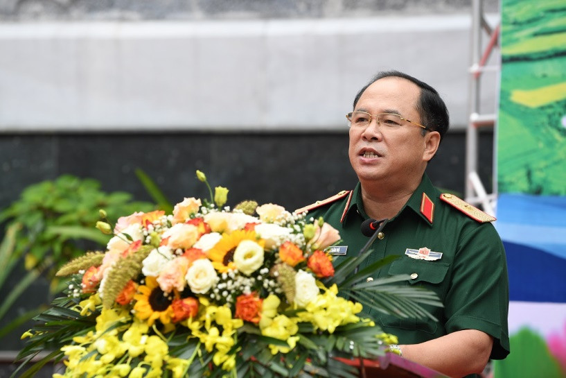 Thiếu tướng Đoàn Xuân Bộ (Tổng Biên tập Báo Quân đội Nhân dân phát biểu tại chương trình “Về nơi khởi nguồn”)