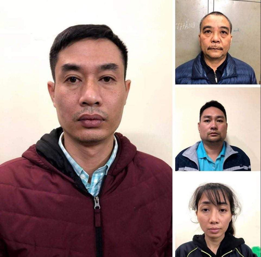 Các đối tượng trong vụ án bị bắt giữ Các đối tượng trong vụ án bị bắt giữ