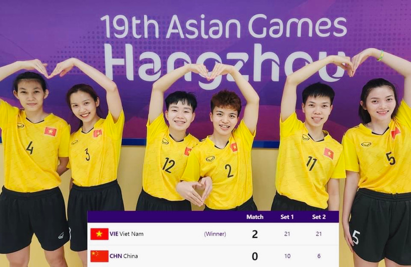 Cầu mây 4 nữ Việt Nam trước cơ hội giành huy chương vàng ASIAD 19