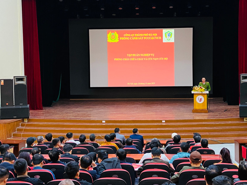 Lớp tập huấn có hàng trăm cơ sở kinh doanh có điều kiện về ANTT tham gia