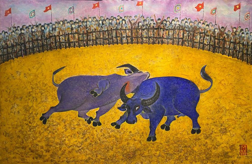 Một tác phẩm trưng bày tại triển lãm