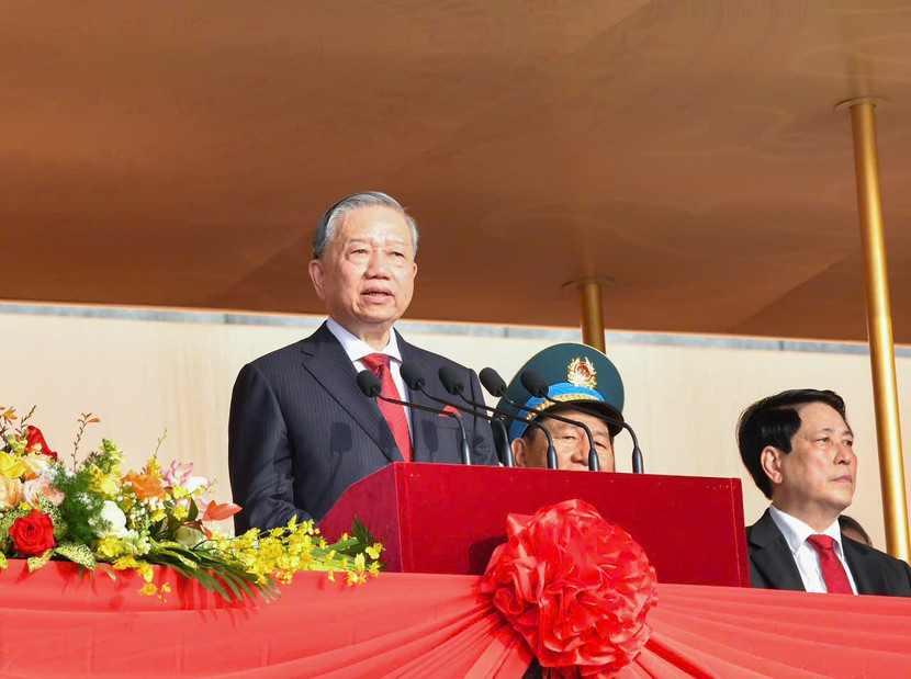 Tổng Bí thư Tô Lâm đọc diễn văn tại Lễ kỷ niệm