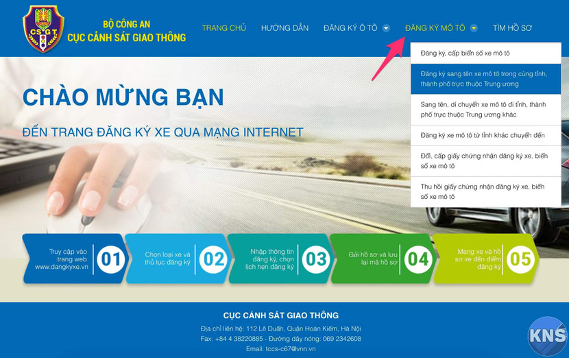 Đăng ký xe trực tuyến phát huy hiệu quả, nâng cao công tác quản lý, giám sát, đảm bảo trật tự an toàn giao thông, phòng chống tội phạm