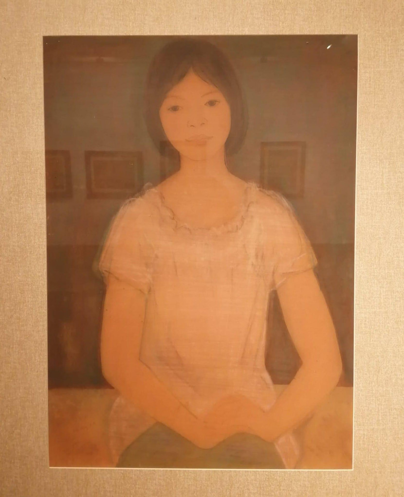 Một bức họa của cố họa sĩ Linh Chi