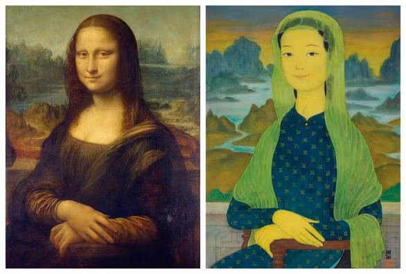 Bức tranh là một tác phẩm phái sinh từ bức tranh nổi tiếng cùng tên của Leonardo da Vinci