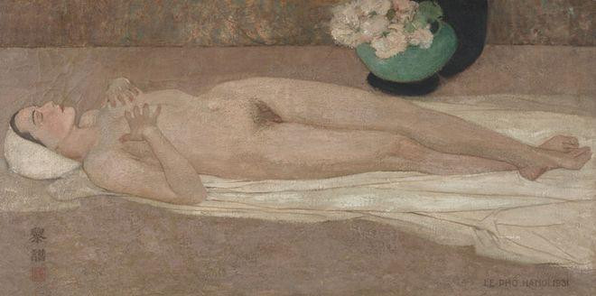 Bức "Khỏa thân" của Lê Phổ đang giữ kỷ lục tranh Việt giá cao nhất với 1,4 triệu USD Bức "Khỏa thân" của Lê Phổ đang giữ kỷ lục tranh Việt giá cao nhất với 1,4 triệu USD