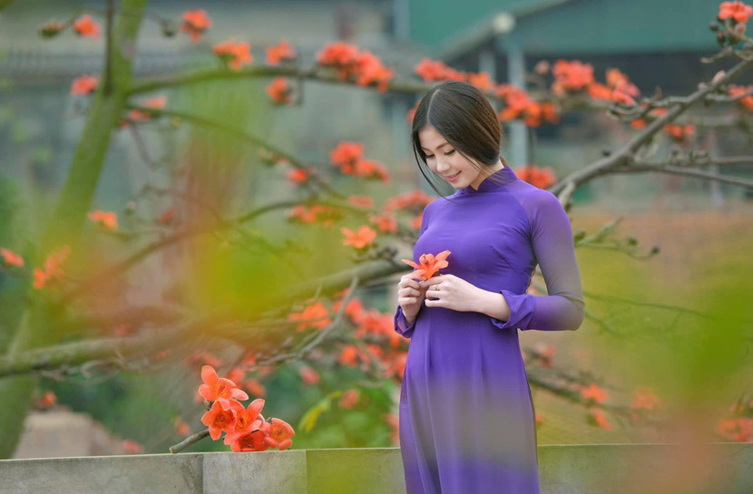 Một bức ảnh đăng tải trên trang facebook "Tự hào áo dài Việt Nam" Một bức ảnh đăng tải trên trang facebook "Tự hào áo dài Việt Nam"