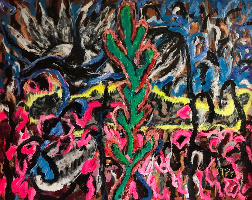 Một tác phẩm của họa sĩ Phan Sang