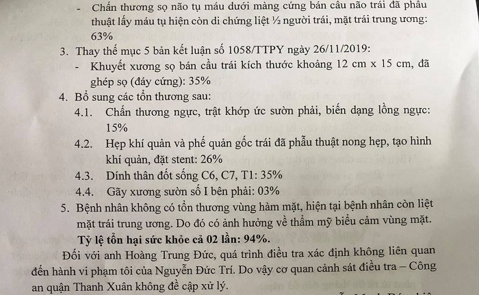 Bài 1: Xót xa nam sinh bị tổn hại tới 94% sức khỏe ảnh 1 Bài 1: Xót xa nam sinh bị tổn hại tới 94% sức khỏe ảnh 1