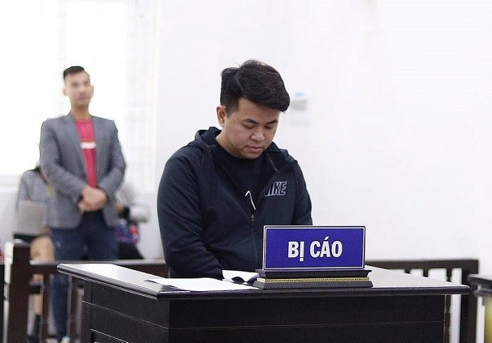 Nguyễn Đức Nghĩa bị đưa ra xét xử tại phiên tòa.