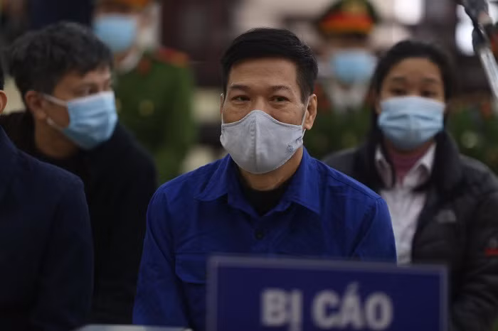 Bị cáo Nguyễn Nhật Cảm - cựu Giám đốc CDC Hà Nội tại phiên tòa.