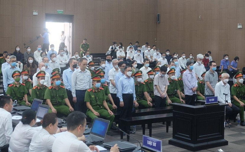 Các bị cáo trong vụ án. Các bị cáo trong vụ án.