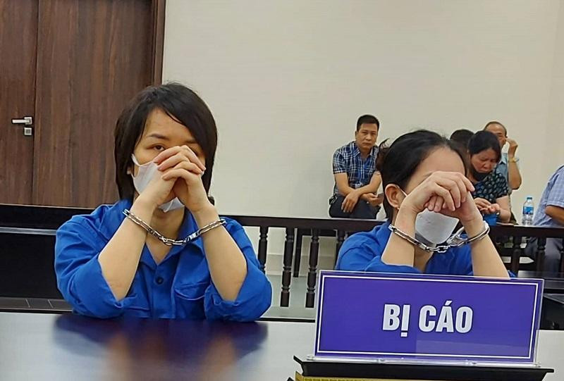 Nguyễn Thị Lê Mai và đồng phạm tại phiên tòa. Nguyễn Thị Lê Mai và đồng phạm tại phiên tòa.