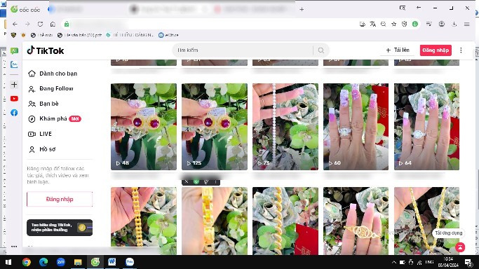 Livestream bán vàng trên Tiktok Livestream bán vàng trên Tiktok