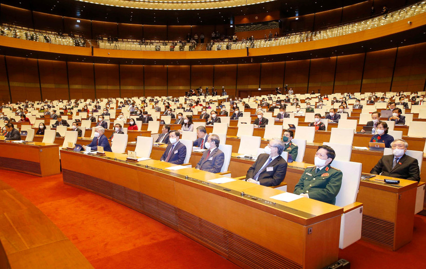 Các đồng chí lãnh đạo, nguyên lãnh đạo Đảng, Nhà nước và đại biểu