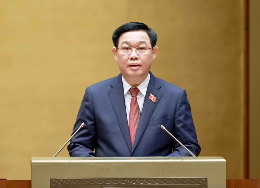 Chủ tịch Quốc hội Vương Đình Huệ phát biểu khai mạc Kỳ họp thứ hai, Quốc hội khóa XV