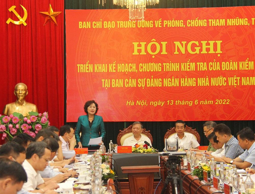 Thống đốc Ngân hàng Nhà nước Nguyễn Thị Hồng phát biểu tại hội nghị