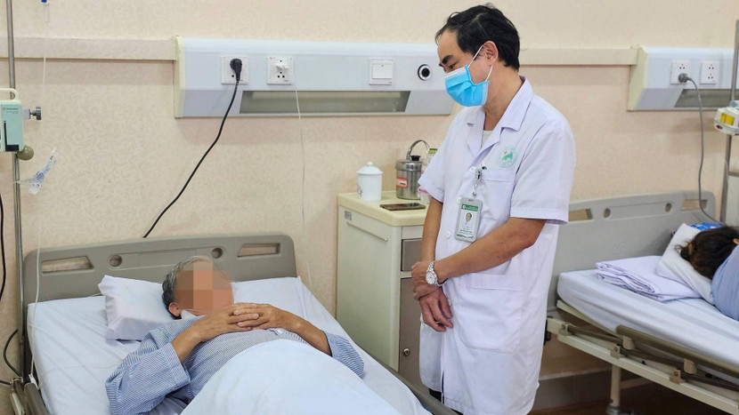 Bệnh nhân T.T.A được điều trị tại Bệnh viện Đa khoa Đức Giang Bệnh nhân T.T.A được điều trị tại Bệnh viện Đa khoa Đức Giang