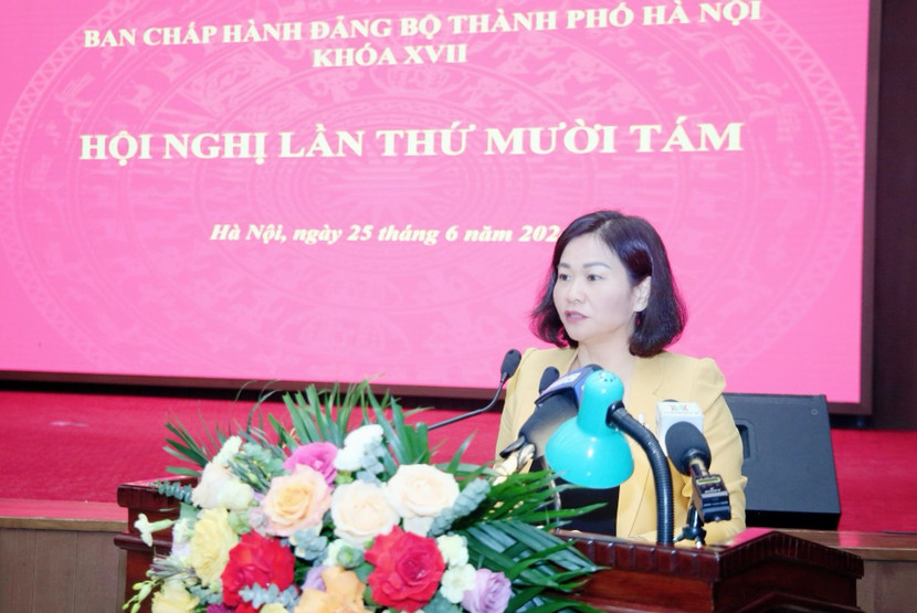 Phó Bí thư Thường trực Thành ủy Nguyễn Thị Tuyến phát biểu kết luận