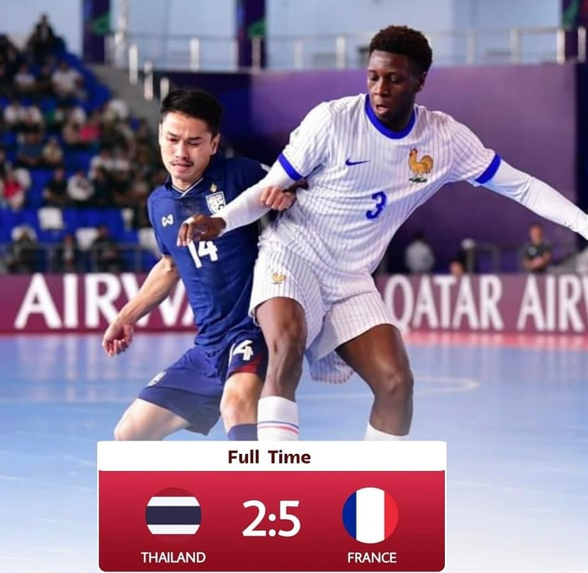 Thái Lan thua Pháp, dừng bước vòng 1/8 World Cup futsal 2024 Thái Lan thua Pháp, dừng bước vòng 1/8 World Cup futsal 2024