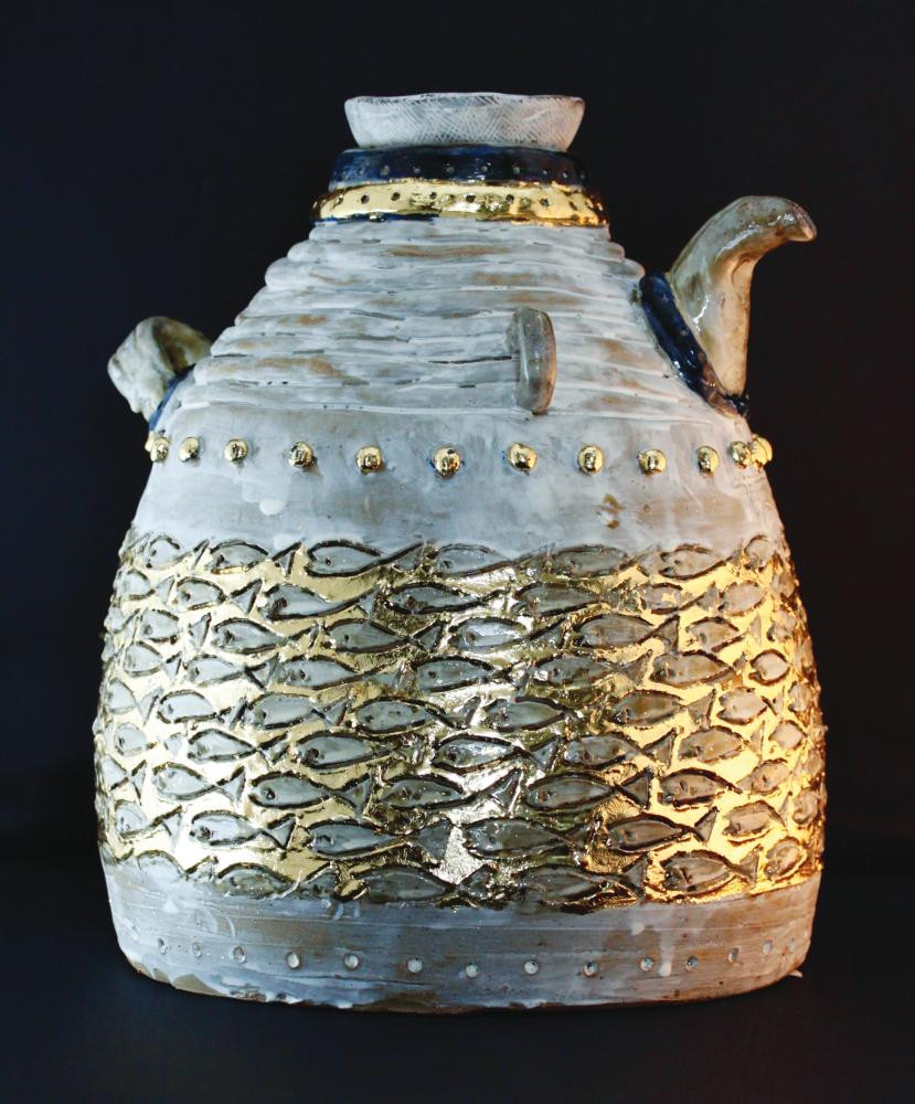 Tác phẩm "Ấm cá" của Nguyễn Bảo Toàn (Hà Nội) đoạt giải Ba ở loại hình Sản phẩm ứng dụng Tác phẩm "Ấm cá" của Nguyễn Bảo Toàn (Hà Nội) đoạt giải Ba ở loại hình Sản phẩm ứng dụng